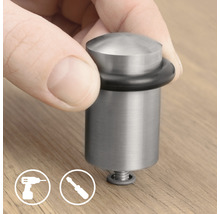 Türstopper aus Metall mit Gummiring und Schraube zur Montage