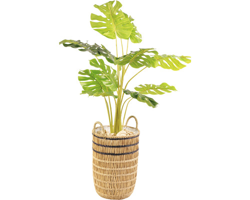 Künstliche Monstera Pflanze im Korb