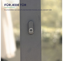 Klingelknopf TRUST Smarthome (TSH) Funk Selbstlernend Schwarz