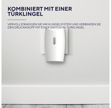 Klingelknopf TRUST Smarthome (TSH) Funk Selbstlernend Schwarz