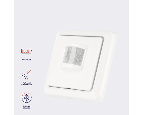 Drahtloser Bewegungsmelder für alle Empfänger zur Energieeinsparung