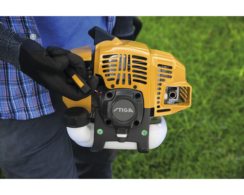 Stiga Logo auf einem Freischneider