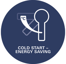 Kaltstart zur Energieeinsparung Symbol