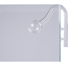 Aquarium Zubehör Glas Ein-/Auslass AMAZING AQUA Set Poppy 16/22 mm transparent