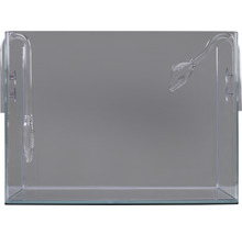Aquarium mit Glasrohren für Zu- und Ablauf