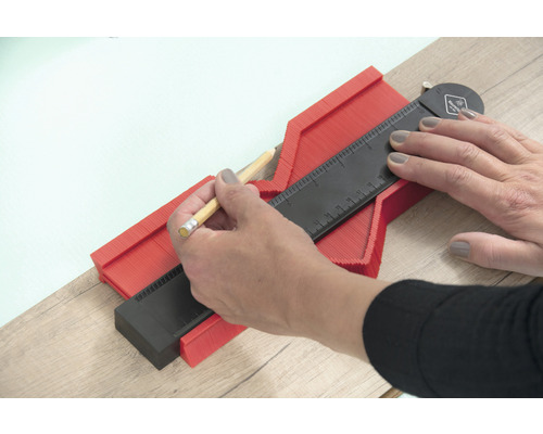Kontur-Duplikator & Winkelfinder Set – 25,4 Cm + 12,7 Cm Profillehre Für Holz- & Fliesenarbeiten