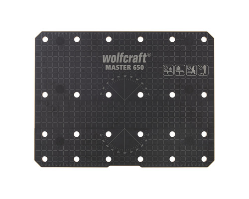 Wolfcraft Master 650 Werkbankplatte mit Lochmuster