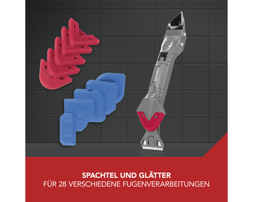 Fugenwerkzeug Set mit Spachtel und Glätter für Fugenarbeiten