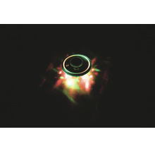 Runder LED-Deckenstrahler mit Lichteffekten