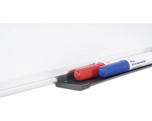 Whiteboard mit rotem und blauem trocken abwischbarem Marker