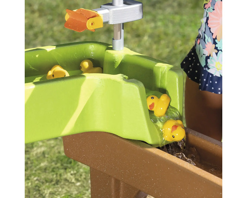 Wasserspieltisch mit Enten und Wasserrad für Kinder