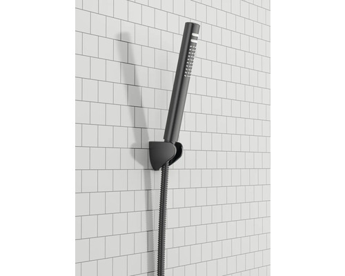 Brausegarnitur mit Schlauch und Halterung zur Wandmontage