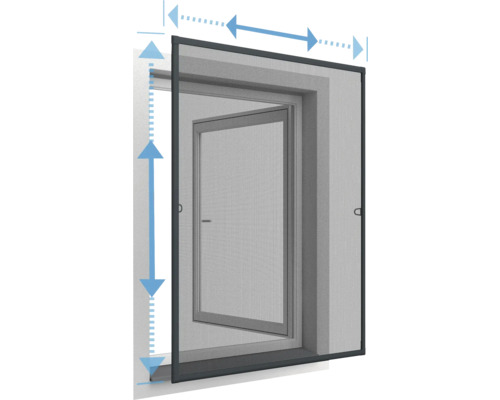 Alu Teleskop Fenster anthrazit 120x140 cm