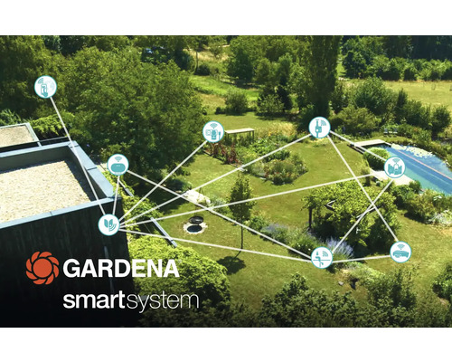Gardena Smart System im Garten mit vernetzten Geräten