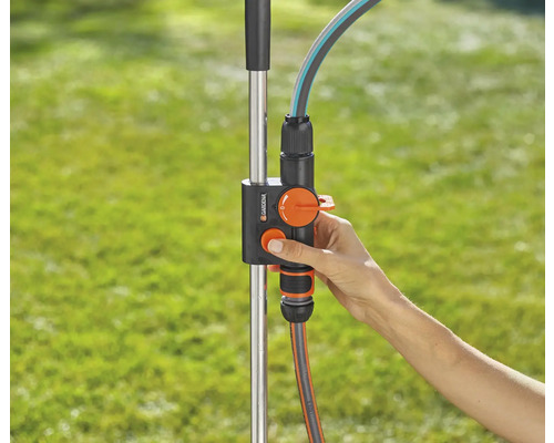 Gartenschlauchanschluss mit Ventil und Hand
