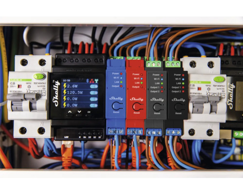 Installation mit Shelly-Produkten zur Hausautomation