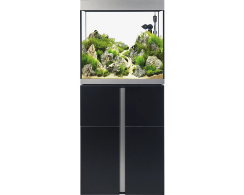 Aquariumkombination Fluval Siena 166 mit LED-Beleuchtung, Heizer, Außenfilter und Unterschrank 166 l Schwarz 55 x 55 x 128 cm Aquariumkombination Fluval Siena 166 mit LED-Beleuchtung, Heizer, Außenfilter und Unterschrank 166 l Schwarz 55 x 55 x 128 cm
