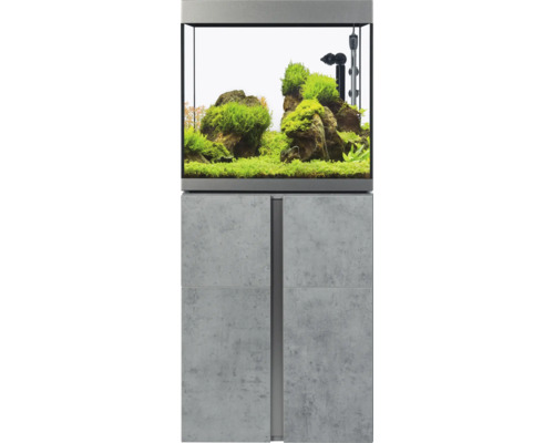 Aquariumkombination Fluval Siena 166 mit LED-Beleuchtung, Heizer, Außenfilter und Unterschrank 166 l Beton 55 x 55 x 128 cm Aquariumkombination Fluval Siena 166 mit LED-Beleuchtung, Heizer, Außenfilter und Unterschrank 166 l Beton 55 x 55 x 128 cm