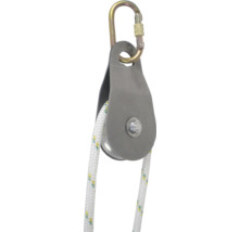 Seilrolle mit Karabiner und Seil