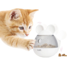 Snackautomat catit Pixi Snackspender, Maus weiß, ca. 8 x10 cm, Leckerlis bis 9 mm