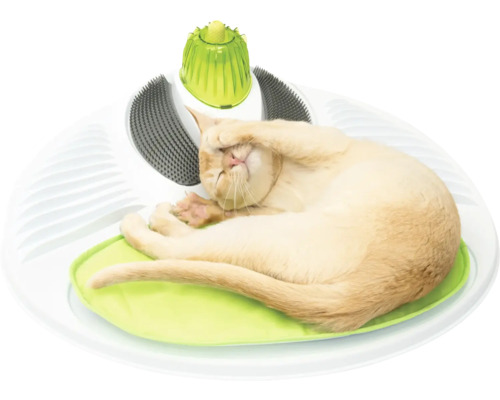 Katzenspielzeug Catit Senses 2.0 Wellness Center Wohlfühlstation mit Massagefunktion, Zahnfleischmassagestab