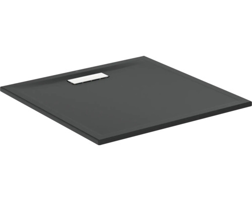 Quadratische Duschwanne aus Stein mit Ablauf