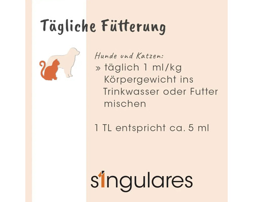 Informationen zur täglichen Fütterung für Hunde und Katzen.
