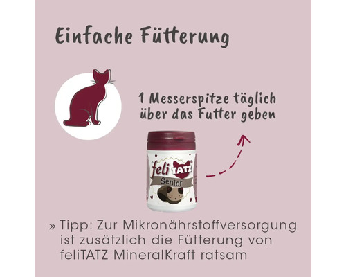 feliTATZ Senior Ergänzungsfuttermittel für Katzen