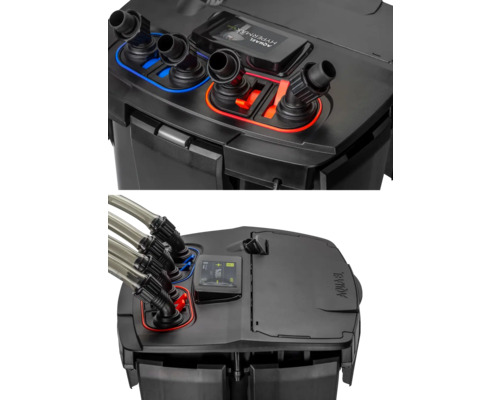 Aquarium Außenfilter mit Schläuchen und Anschlüssen