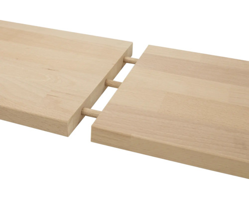 Verbindung zweier Holzteile mit Dübeln