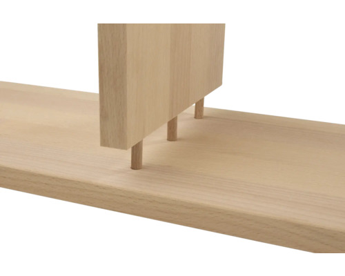 Holzregal mit Dübelverbindung