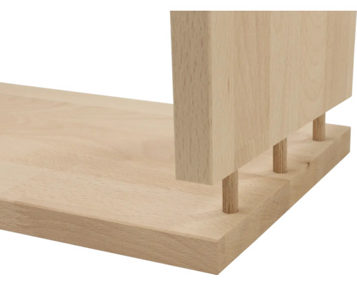 Holzplatte mit Dübelverbindung