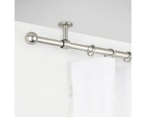 Gardinenstange zur Deckenmontage mit Gardinenringen