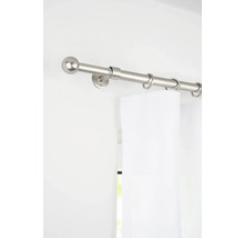 Gardinenstange mit Gardinenringen und Kugel-Endstück