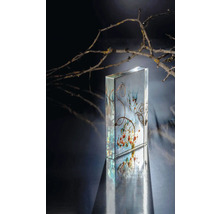 Dekoratives Glaselement mit abstraktem Design und Ästen