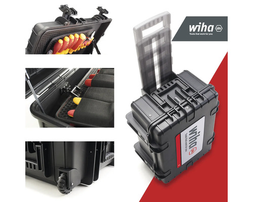 Wiha Werkzeugkoffer mit Trolleyfunktion und Werkzeugsortiment