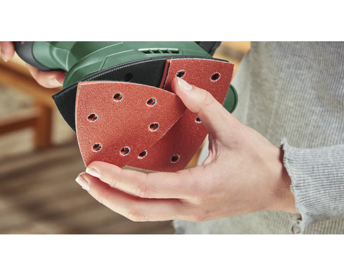 Dreieckschleifer mit Schleifpapier zum Wechseln