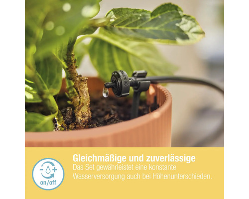 Gardena Micro-Drip-System Tropfbewässerung für Topfpflanzen im Pflanzgefäß