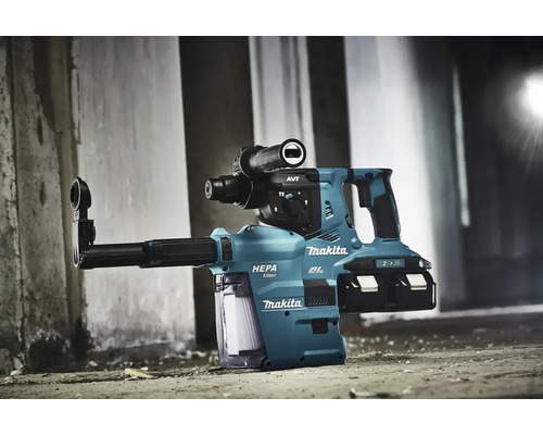 Makita Akku-Bohrhammer mit Staubabsaugung und HEPA Filter
