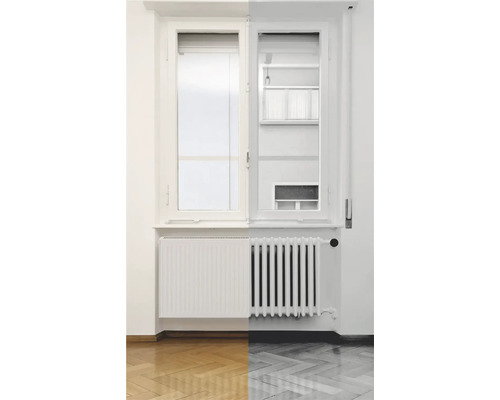 Raumbild mit Fenster und Heizkörper