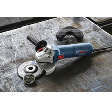Bosch Winkelschleifer mit Schleifscheibe und Zubehör