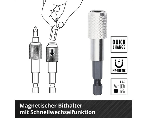 Magnetischer Bithalter mit Schnellwechselfunktion