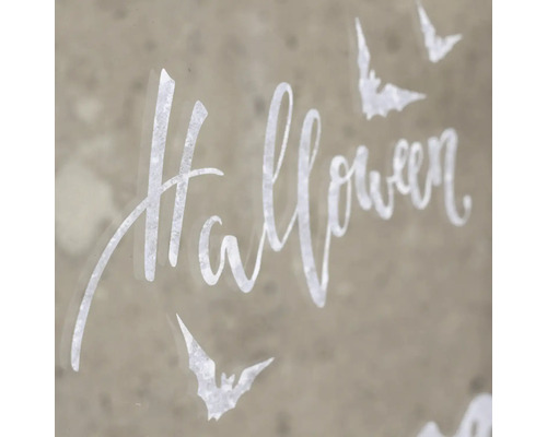 Halloween Schriftzug und Fledermaus Motive