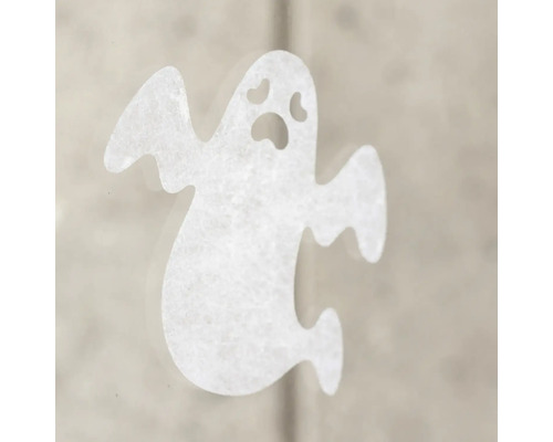 Weißer Halloween Fensteraufkleber in Geisterform