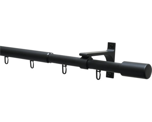Gardinenstange mit Trägern und Gardinenhaken