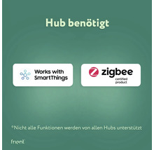 Hub erforderlich, funktioniert mit SmartThings, Zigbee zertifiziertes Produkt