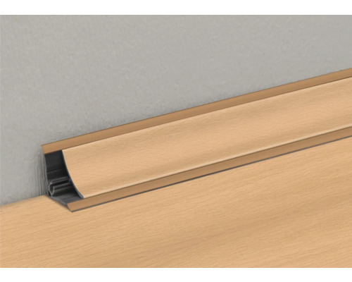 Sockelleiste aus Holz mit Clipbefestigung