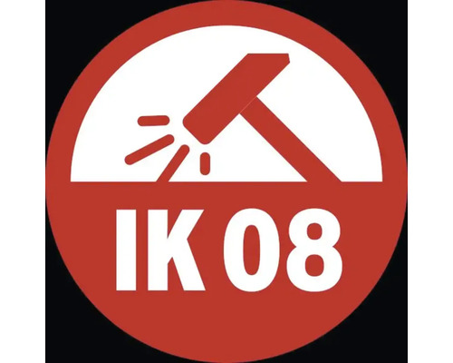 IK08 Symbol: Geschützt gegen Stossbelastung
