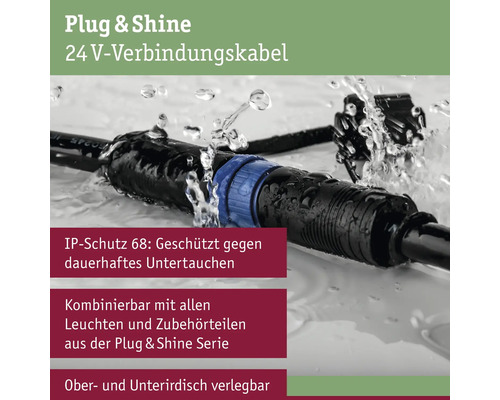 24 Volt Verbindungskabel für das Plug and Shine System mit IP Schutz 68