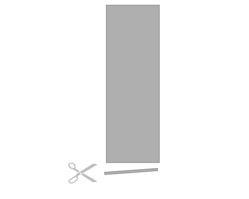 Illustration einer zuschneidbaren Platte